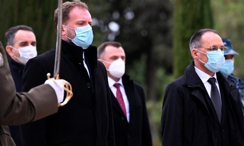 [FOTO] Ministar Banožić: Pojavili su se ljudi koji nisu dio protokola. Nikad nisam cijenio samovolju