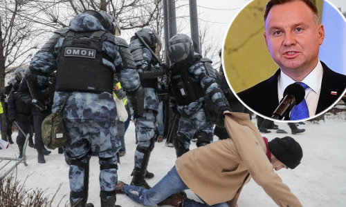 Poljski predsjednik traži sankcije EU-a zbog grubog gušenja prosvjeda u Rusiji