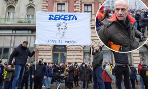 Tisuće poduzetnika prosvjedovale na Trgu bana Jelačića, obratio se i privedeni vlasnik teretane: 'Prestanite nas maltretirati! Ako ne znate što s koronom, bavite se nečim drugim. Dođite kod mene na trening!'