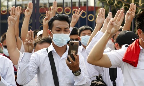 Redovnici i medicinske sestre zajedno prosvjeduju u Mjanmaru