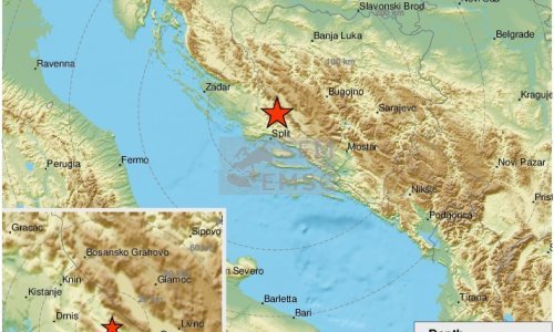 Potres od 2,5 po Richteru prodrmao okolicu Sinja, osjetio se i u Splitu