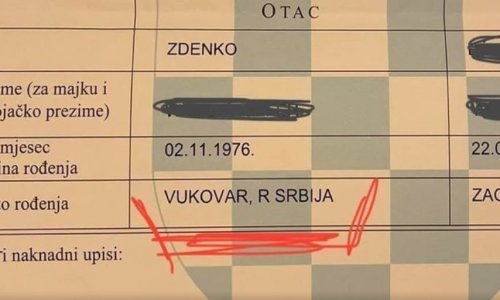 Muškarcu na rodnom listu upisali da je Vukovar u Srbiji: Supruga mi je skoro šlagiralo!