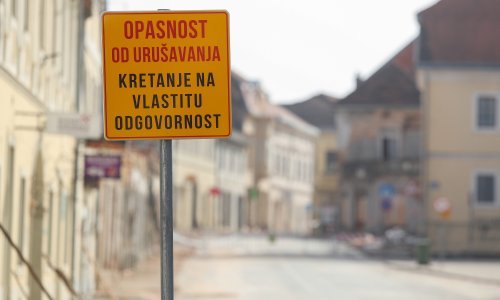 Prilično jak potres od 4,1 po Richteru prodrmao središnju Hrvatsku; u Petrinji se odlomio dio zgrade