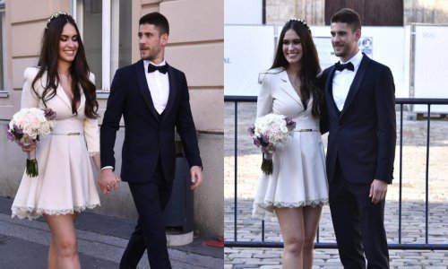 [FOTO/VIDEO] Izrekli su - da: Vjenčali se Andrej Kramarić i Mia Ćurković