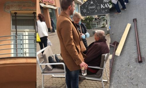 [FOTO] Komad željeza sa zgrade na Trgu bana Jelačića pao na prolaznika; svjedokinja: Po zvuku sam mislila da je nekoga ubilo