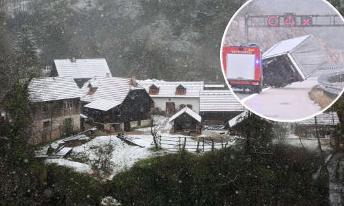 [VIDEO] Na Plitvicama 18 cm snijega, na Zavižanu metar. Snijeg pao i na Učki; u Istri nabujale rijeke