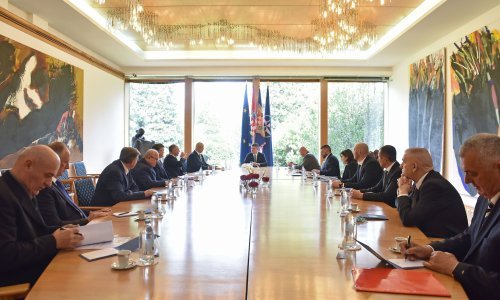 [FOTO] Milanović primio umirovljene časnike HVO-a, među njima i haškog osuđenika Tihomira Blaškića