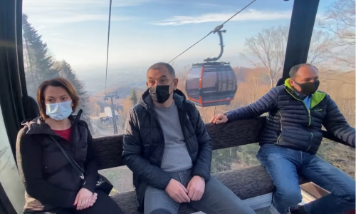 [VIDEO] Pavičić Vukičević provozala se žičarom: 'Sigurna i ugodna vožnja s najljepšim pogledom'