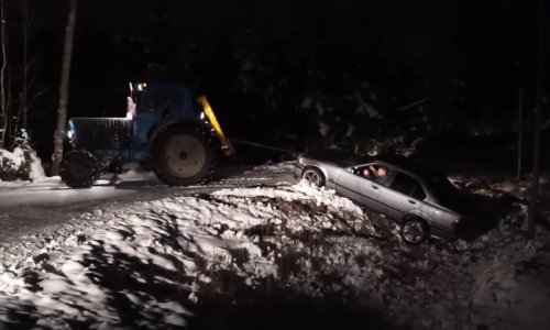 Zimske radosti vozača BMW-a! Ne pokušavati...