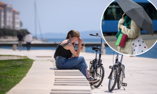 Na pomolu nova promjena vremena: Danas sunce pa navečer kiša s pljuskovima i olujni udari vjetra, izdan i meteoalarm