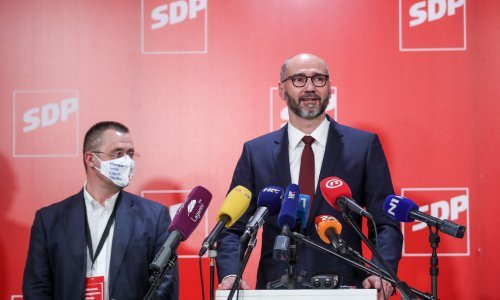 [FOTO] Klisović jasno: Naš rezultat je takav kakav je, pozivam sve naše birače da podrže Tomaševića u drugom krugu