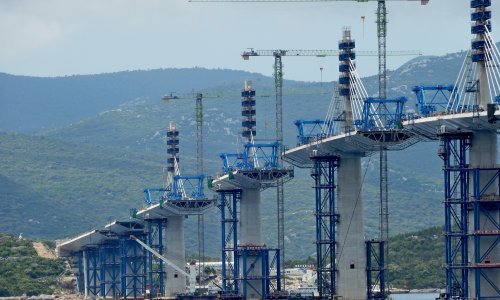 [FOTO] Pogledajte najnovije fotografije Pelješkog mosta, radovi ulaze u završnu fazu