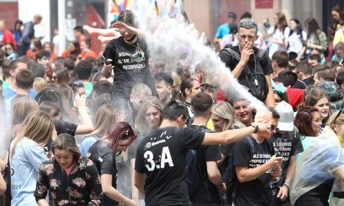 Unatoč preporuci Ministarstva maturanti na svoju ruku organizirali norijadu