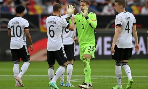 [FOTO] Njemačka je spremna za Euro, 'Elf' je do vrha napunio mrežu Latvijaca; pothvat za pamćenje vratara Manuela Neuera