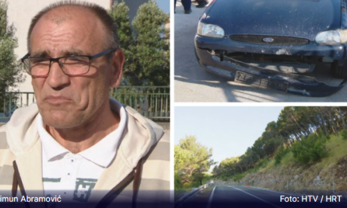 [VIDEO] Kamena gromada strmoglavila mu se na automobil kod Vrpolja, šokirani vozač opisao trenutak potresa za koji je doznao nakon telefonskog poziva