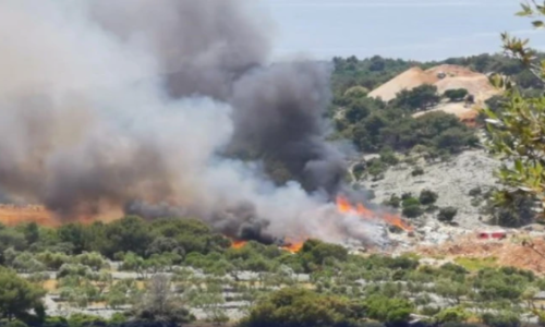 Gori odlagalište otpada u Malom Lošinju