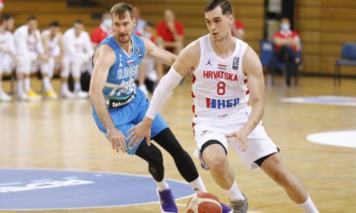 Mario Hezonja je u povratničkoj utakmici za hrvatsku reprezentaciju zabio 10 koševa, ali Slovenci su i bez Luke Dončića uvjerljivo slavili