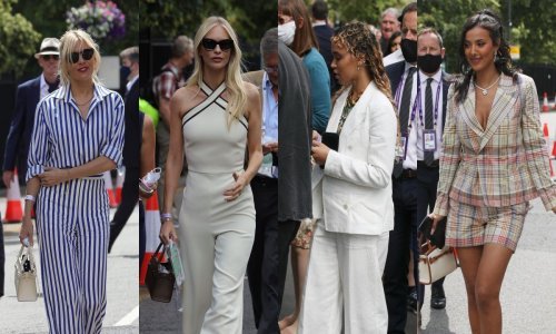 Modnu pobjedu u gledalištu Wimbledona izvojevala Sienna Miller u prugastom kombinezonu
