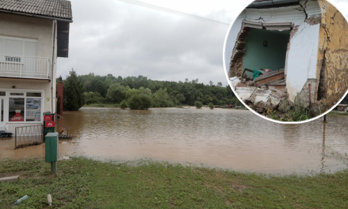 Kiša potopila našički kraj: Poplava ugrozila kuće, one starije se urušavaju