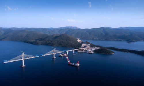[FOTO] Pelješki most idući tjedan spojit će dva dijela Hrvatske, pogledajte kako sada izgleda najveće gradilište u zemlji