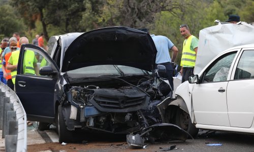 Trostruki sudar na Jadranskoj magistrali
