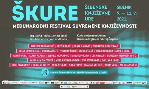 Objavljen program festivala ŠKURE: Sve je spremno za prvi međunarodni festival suvremene književnosti u Šibeniku!