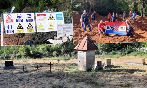 Muke mještana Gornjeg Kosinja, koji će uskoro biti na dnu jezera: Za megaprojekt od državnog interesa preko noći bagerima krenuli na groblje. Ekshumaciju mrtvih rade kao da kopaju njivu, svemu na kraj stao sud