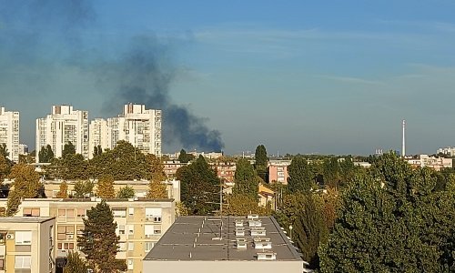 [FOTO/VIDEO] Planuo požar na istoku Zagreba, nad gradom se nadvio gusti crni dim
