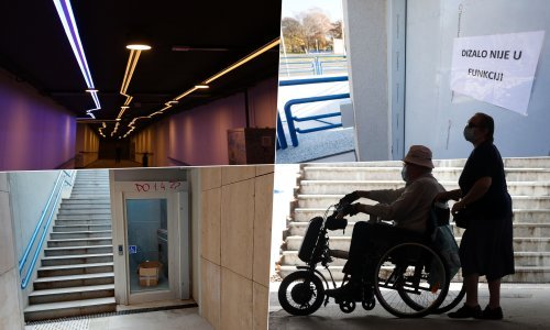 [FOTO/VIDEO] 'Napravili disko, a liftovi ne rade': U ljetos obnovljenom zagrebačkom pothodniku od četiri dizala ne radi nijedno. Stanari ogorčeni