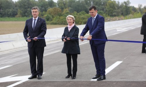 [FOTO/VIDEO] Otvoren most kod Svilaja, stigli i Ursula von der Leyen i Andrej Plenković: 'Hrvatska neće dizati žicu prema BiH!'