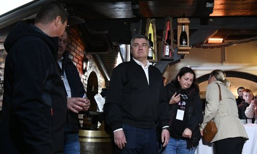 Milanović u berbi s diplomatima u Jaski: Tu se proizvodilo puno vina, ali dosta niske kvalitete... Iz ovog kraja su dva hrvatska kardinala, to nije slučajno