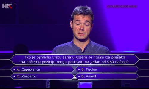 Na 'Milijunašu' otvorio pitanje za 250 tisuća kuna; biste li znali odgovor?