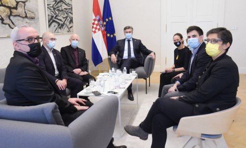 Premijer Plenković primio predstavnike Europske federacije novinara i HND-a