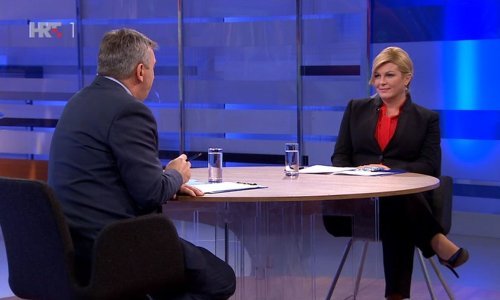 Predsjednica kod Dujmovića: Vrhunac HRT-ove škole poltronizma