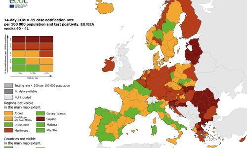 Na novoj ECDC-ovoj karti u tamnocrveno otišla većina kontinentalne Hrvatske