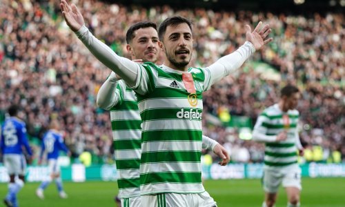 [FOTO] Hrvatski reprezentativac Josip Juranović potvrdio pobjedu Celtica te izazvao erupciju oduševljena kod navijača i suigrača