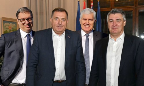 Vučić i Čović u Beogradu, Milanović i Dodik u Zagrebu: Na fotkama svi nasmijani i veseli, a kakvu nam poruku šalju?