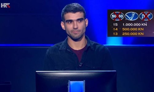 Programer iz Zagreba impresionirao znanjem: Tri koraka dijele ga do milijuna, a ostao mu je i džoker