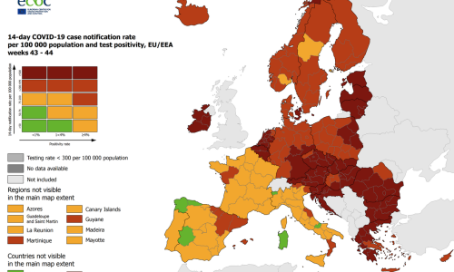 Objavljena nova koronakarta Europe, Hrvatska i dalje u tamnocrvenom