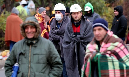 Sarajevo: Rudari drugi dan prosvjeduju pred sjedištem vlade Federacije BiH