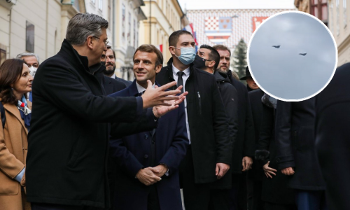 Plenković i Macron na Gornjem gradu gledali prelet Rafalea: Ovo nema nitko od juga Njemačke do Grčke