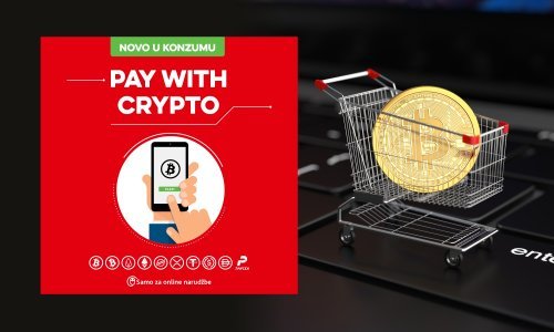 Konzum omogućuje plaćanje u kriptovalutama