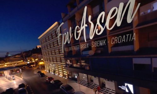 Dron 'uletio' u šibensku Kuću umjetnosti Arsen, snimke izgledaju nevjerojatno