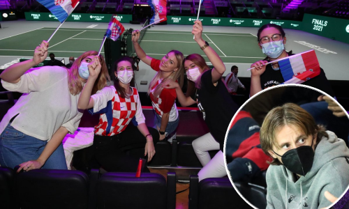Hrvatski navijači na tribinama madridske Arene nadglasali Srbe; naše teniske majstore bodrio i Luka Modrić