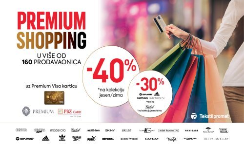 Premium shopping u više od 160 prodavaonica