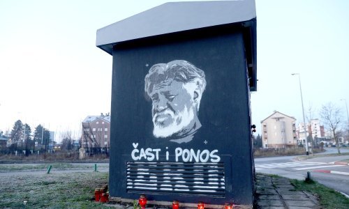 [FOTO] Na Laništu opet naslikan mural Slobodanu Praljku, što će učiniti Tomašević?