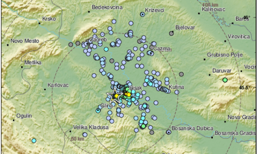Potres magnitude 3,0 po Richteru kod Petrinje