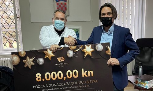 Terme Tuhelj darovale osam tisuća kuna dječjoj bolnici Bistra