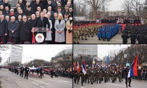 [VIDEO] U Banjoj Luci paradom obilježen neustavni praznik, uz Dodika defilirali i osuđeni ratni zločinci