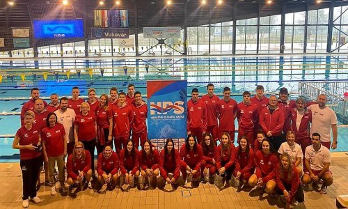 Hrvatska plivačka reprezentacija na pripremama u Vukovaru